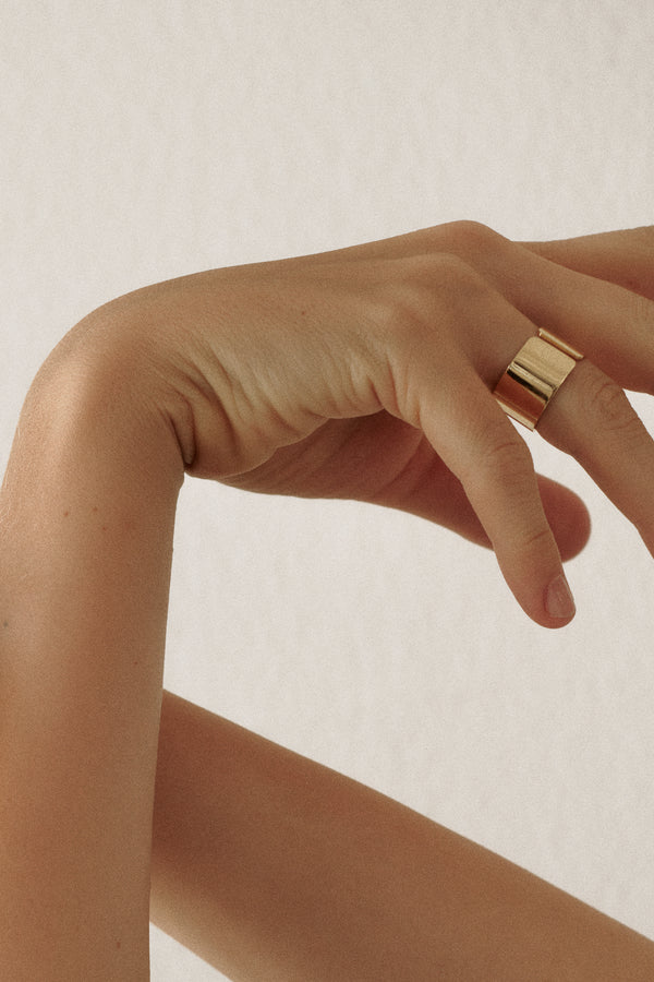 Strip ring no2, gold-plated