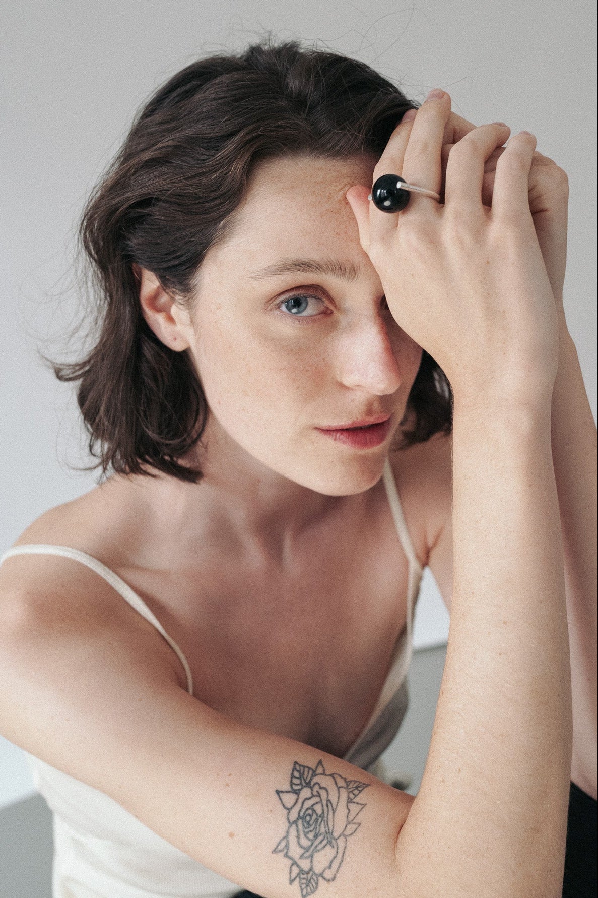 Black Sphere ring no1