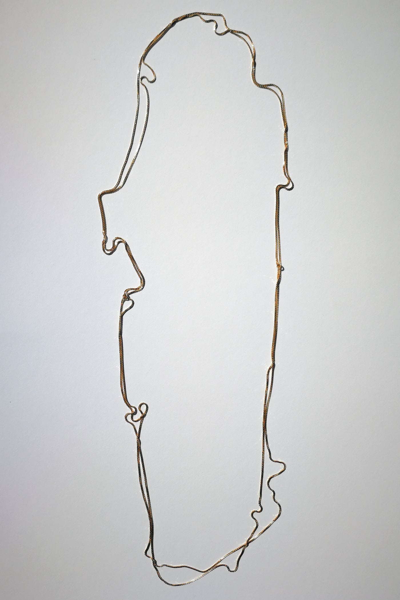 Link necklace no3, gold-plated