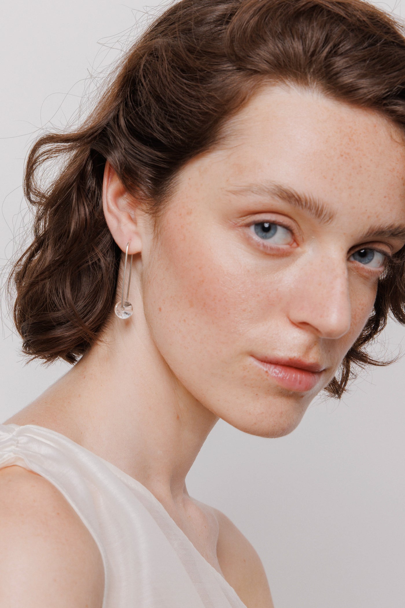 Crystal Sphere earrings no1