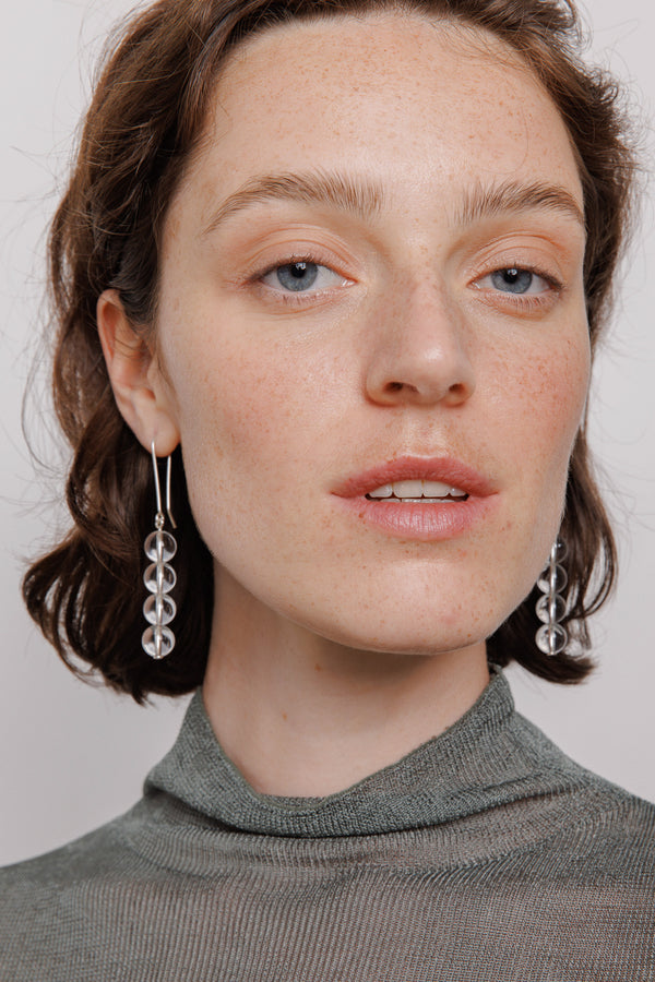 Crystal Sphere earrings no2