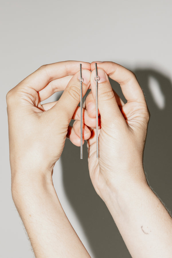 Line earrings no8