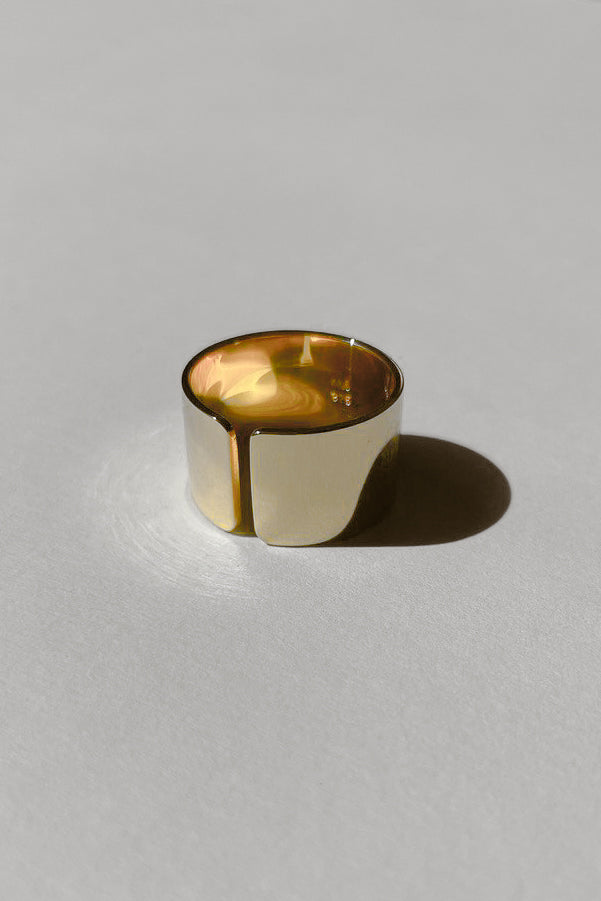 Strip ring no2, gold-plated