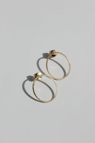 Line earrings no2, gold-plated
