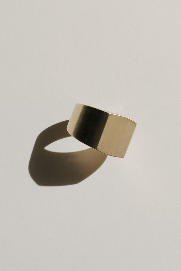 Signet ring no2, gold-plated