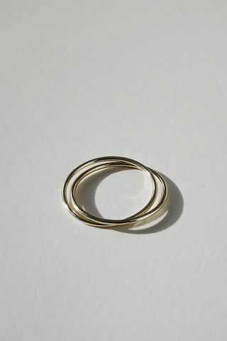 Link Ring no6, 18k gold