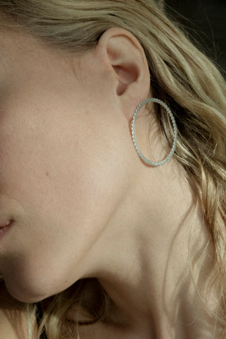 Silver Point earrings no3